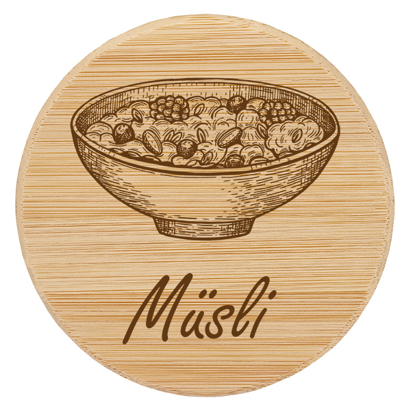 Contenitore in legno "Muesli" per WECK RR100