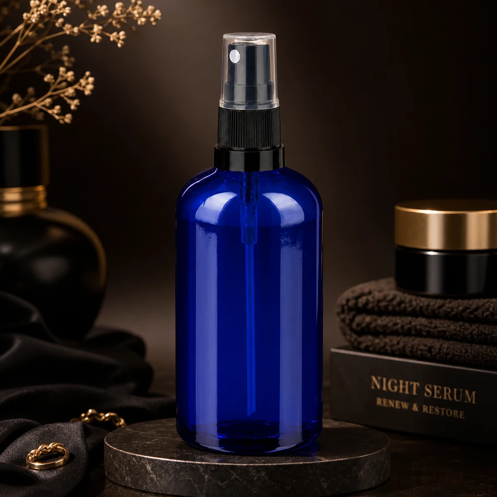 Flacone spray da 100 ml nero/tr. STD BlueLine UT18/100 Flacone spray da 100 ml nero/tr. STD BlueLine UT18/100