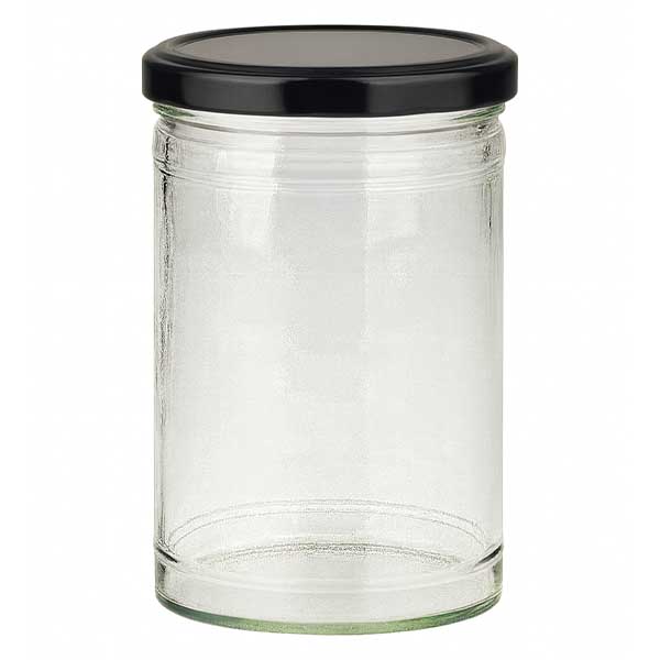 Vaso da 1053 ml con coperchio BasicSeal nero UN...