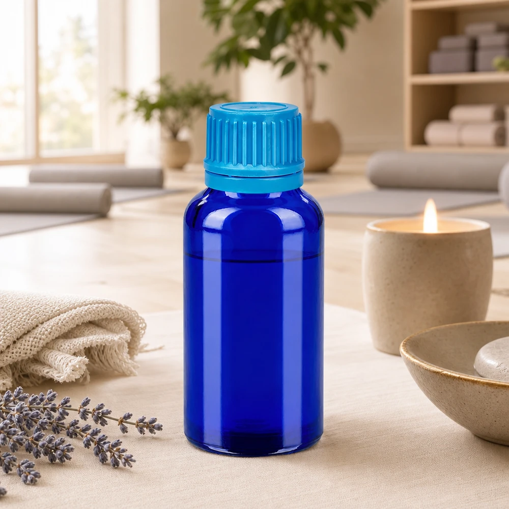 Bottiglia da 30ml 11mm SV blu OV BlueLine UT18/30 Flacone professionale da 30 ml con tappo a prova di bambino per terapisti e operatori alternativi
