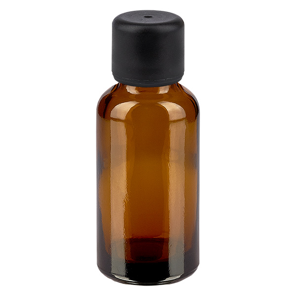 Bottiglia da 30ml 6mm SV nero STD BrownLine UT18/30