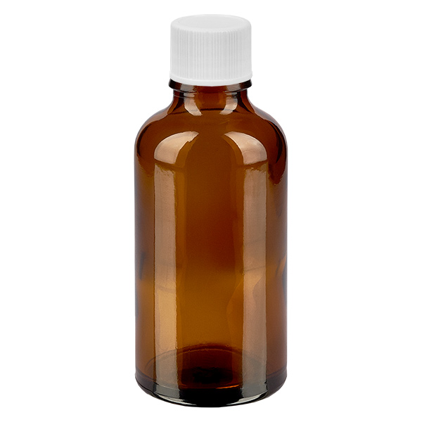 Bottiglia da 50ml 11mm SV bianco STD BrownLine UT18/50