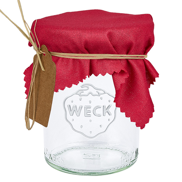 Centrino decorativo in tessuto bordeaux 12 cm quadrati