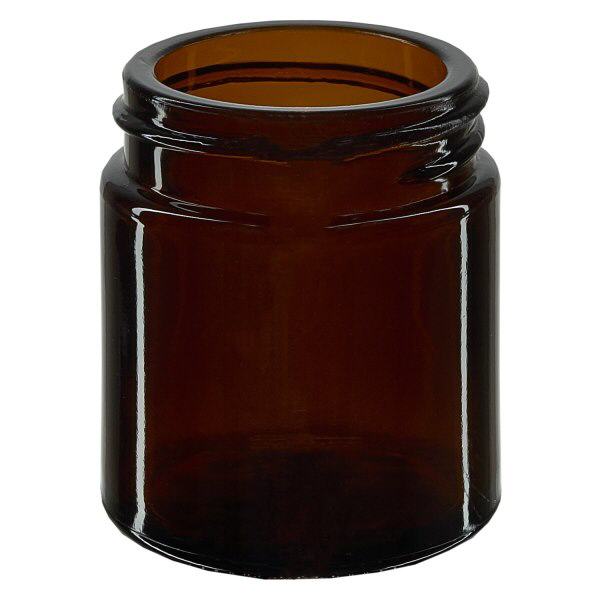 Barattolo in vetro da 30ml marrone senza coperchio, filettatura 38mm/R3 ApoGlas Barattolo in vetro da 30ml marrone senza coperchio, filettatura 38mm/R3 ApoGlas