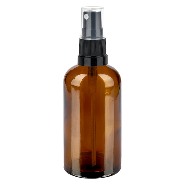 Flacone spray da 100 ml nero/tr. STD BrownLine UT18/100