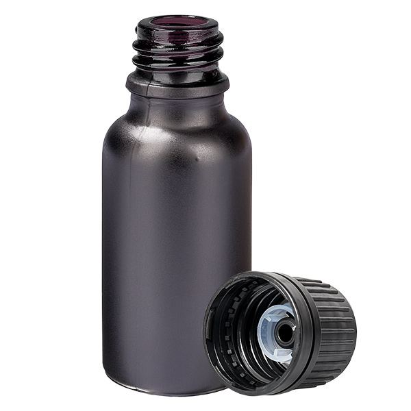 Flacone da 20 ml (globuli) 8 mm GR s. OV BlackL. UT18/20