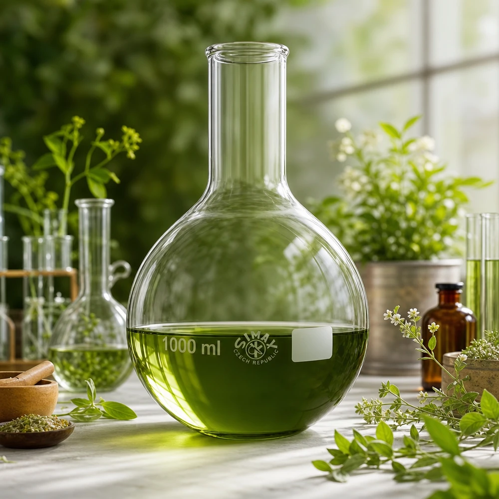 Matraccio da 1000ml a collo stretto Pallone volumetrico in borosilicato da 1000 ml con collo stretto per processi di laboratorio ecocompatibili