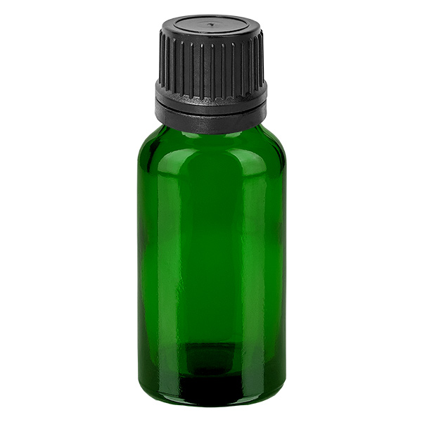 Flacone contagocce da 20 ml 1 mm nero OV GreenL. UT18/20
