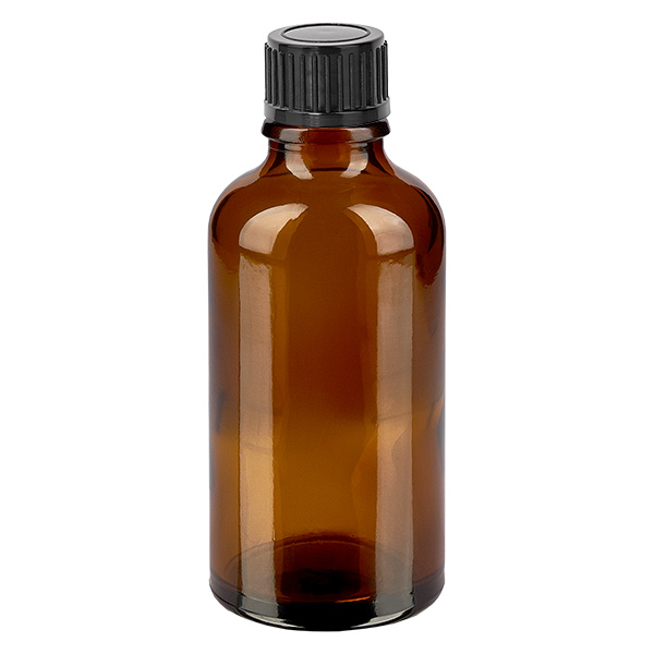 Bottiglia da 50ml 11mm SV nero STD BrownLine UT18/50