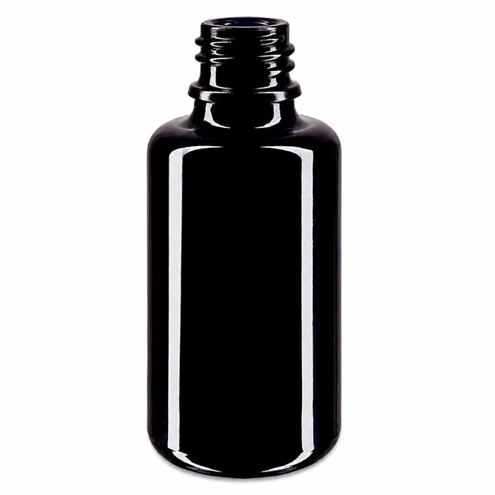 Flacone in vetro viola Miron da 30 ml per proteggere i preziosi ingredienti dagli effetti della luce
