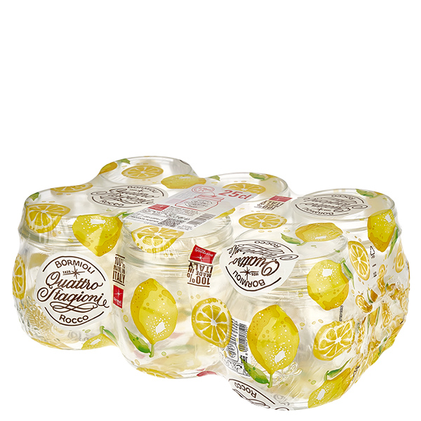 Barattolo rotondo "Quattro Stagioni" da 250 ml con coperchio