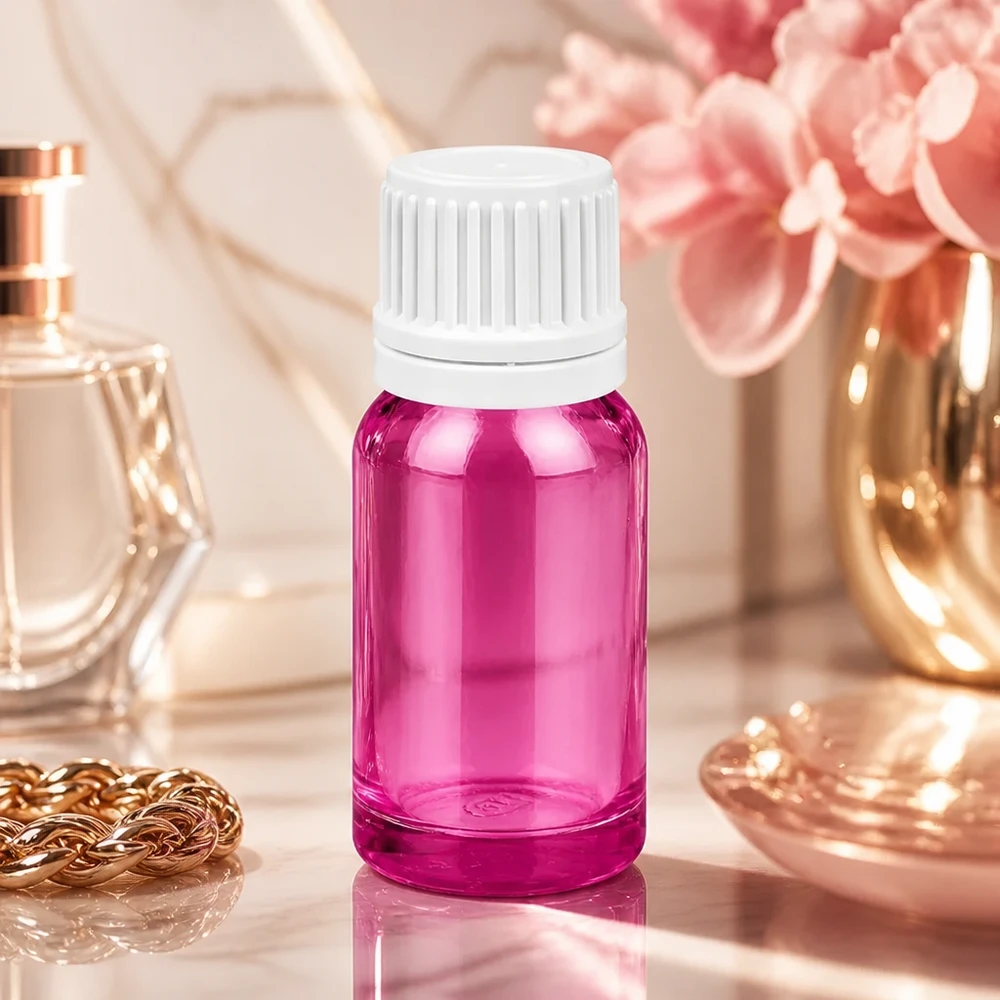 Flacone contagocce viola PurpleLine da 10 ml per oli ed essenze per aromaterapia UT18/10