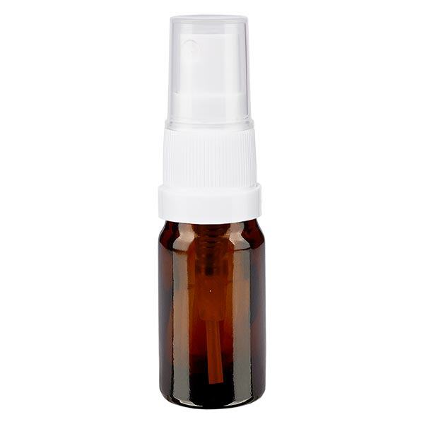 Flacone spray marrone da 5ml STD bianco/trasparente apoGlas