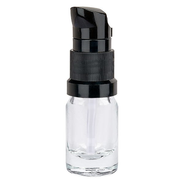 Flacone a pompa da 5 ml nero STD ClearLine UT18/5