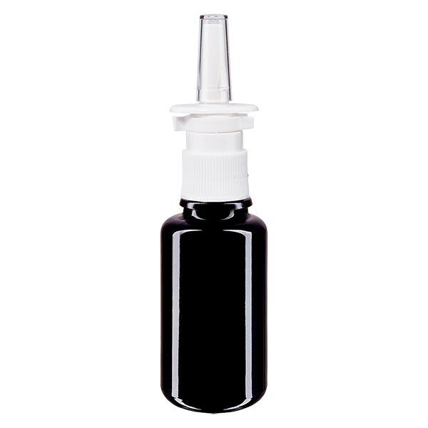 Flacone da farmacia viola 20ml con nebulizzatore nasale bianco St.