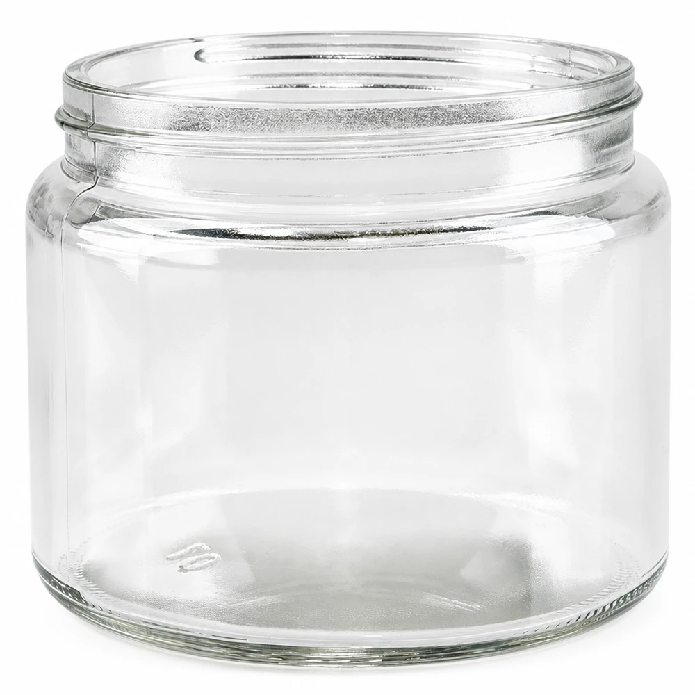 Vasetto per unguenti 250ml chiaro senza coperchio Vasetto di vetro vuoto per unguenti creme prodotti cosmetici