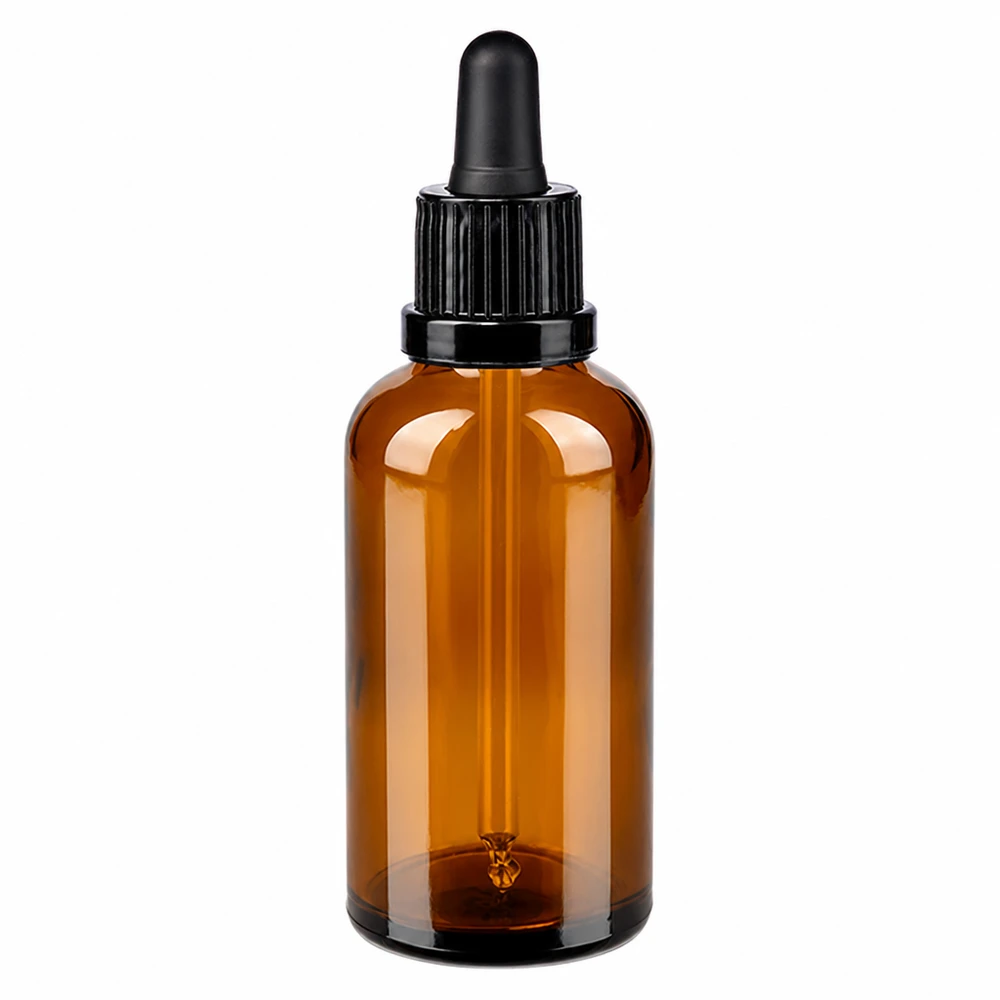 Flacone per pipette da 50 ml nero OV BrownLine UT18/50 Bottiglia per pipette da 50 ml marrone con tappo nero OV BrownLine UT18/50 per un dosaggio preciso