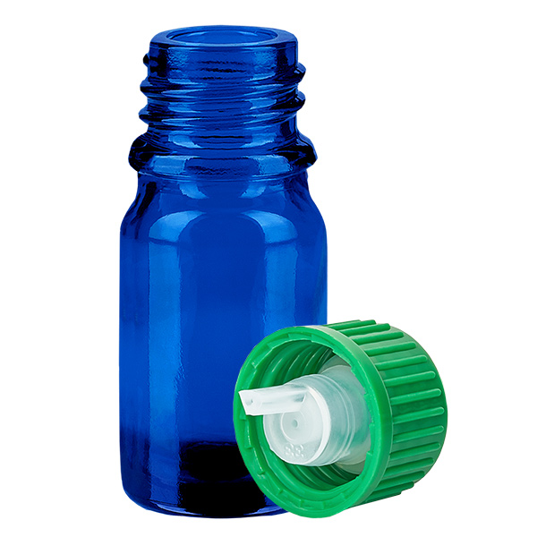 Flacone contagocce da 5 ml 0,8 mm verde STD BlueLine UT18/5