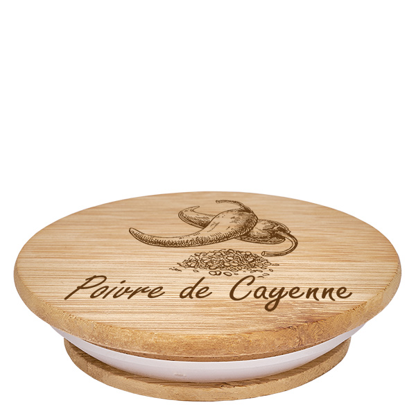 Coppia in legno "Poivre de Cayenne" per WECK RR60