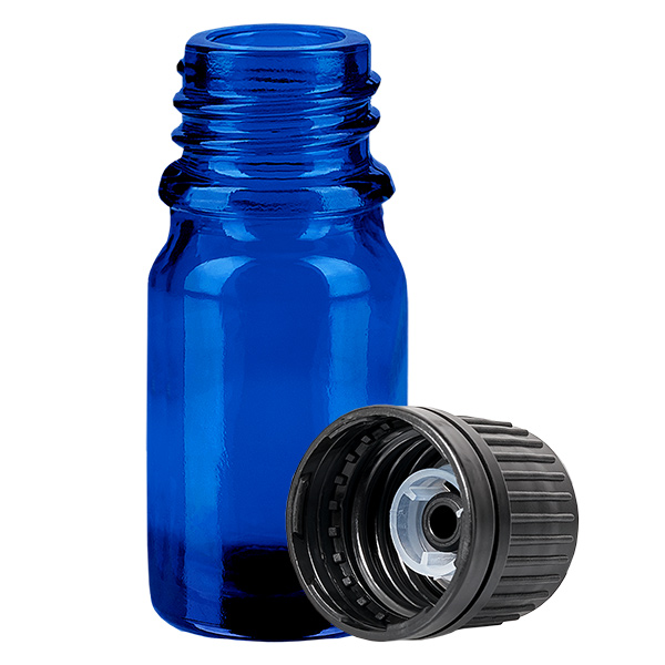 Flacone da 5 ml (globuli) 8 mm GR s. STD BlueLine UT18/5