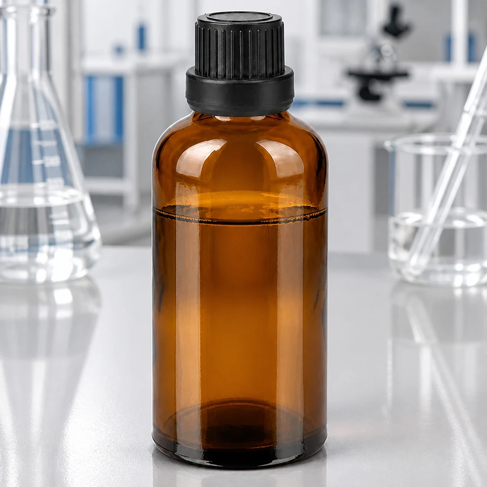 Bottiglia da 50ml 11mm SV nero OV BrownLine UT18/50 Pratico flacone in vetro da 50 ml di colore ambrato con tappo a vite per la tintura.