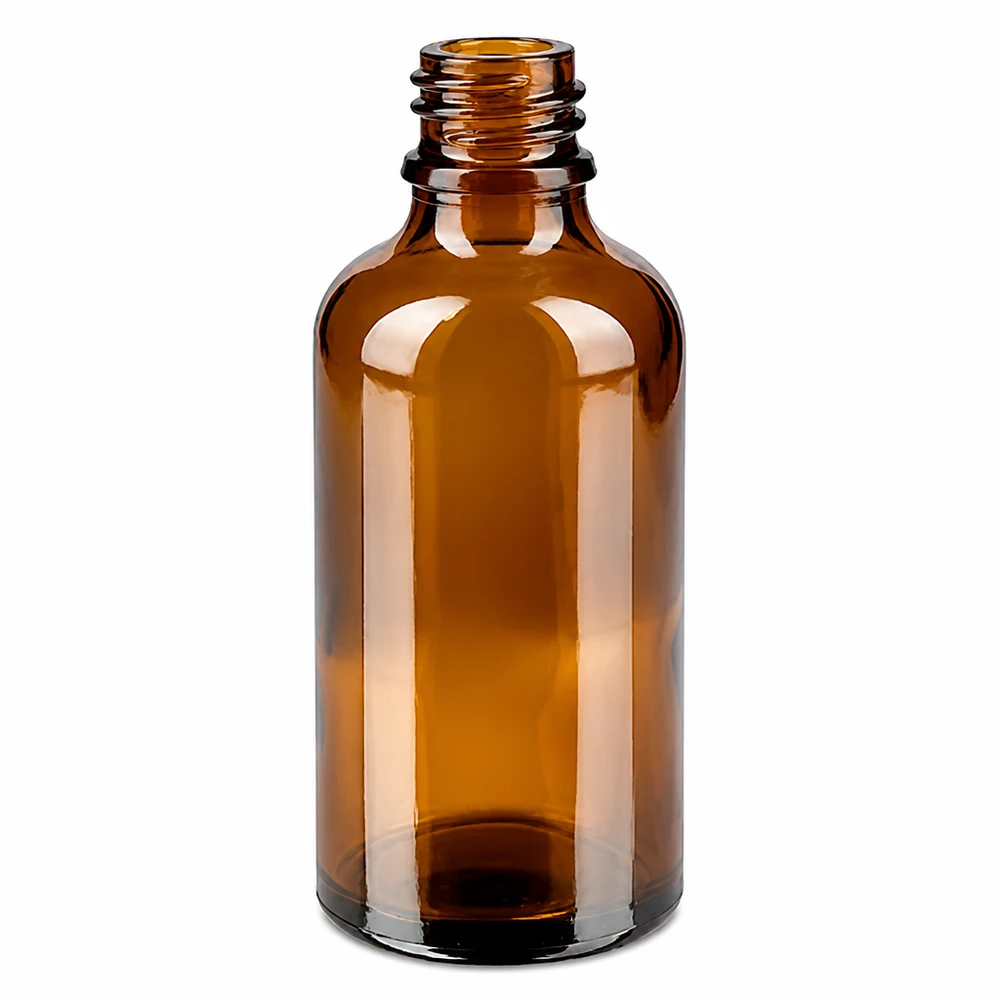 Bottiglia da 50ml 11mm SV w. STD KiSi BrownLine UT18/50 Flacone di alta qualità da 50 ml in vetro ambrato con robusto tappo a vite