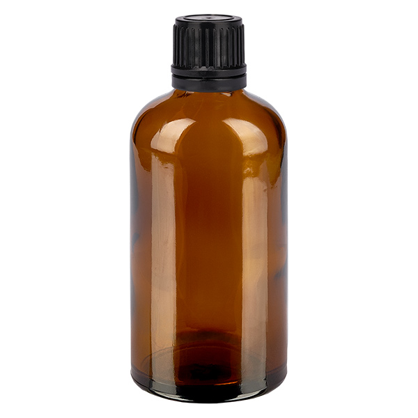 Bottiglia da 100ml 11mm SV nero OV BrownL. UT18/100