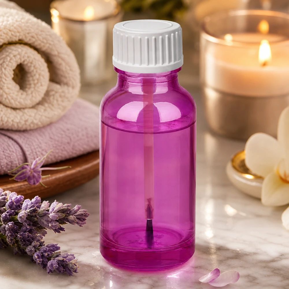 Flacone a pennello da 20 ml PurpleLine UT18/20 bianco standard Versatile flacone a pennello da 20 ml, adatto per smalti e prodotti di bellezza liquidi.
