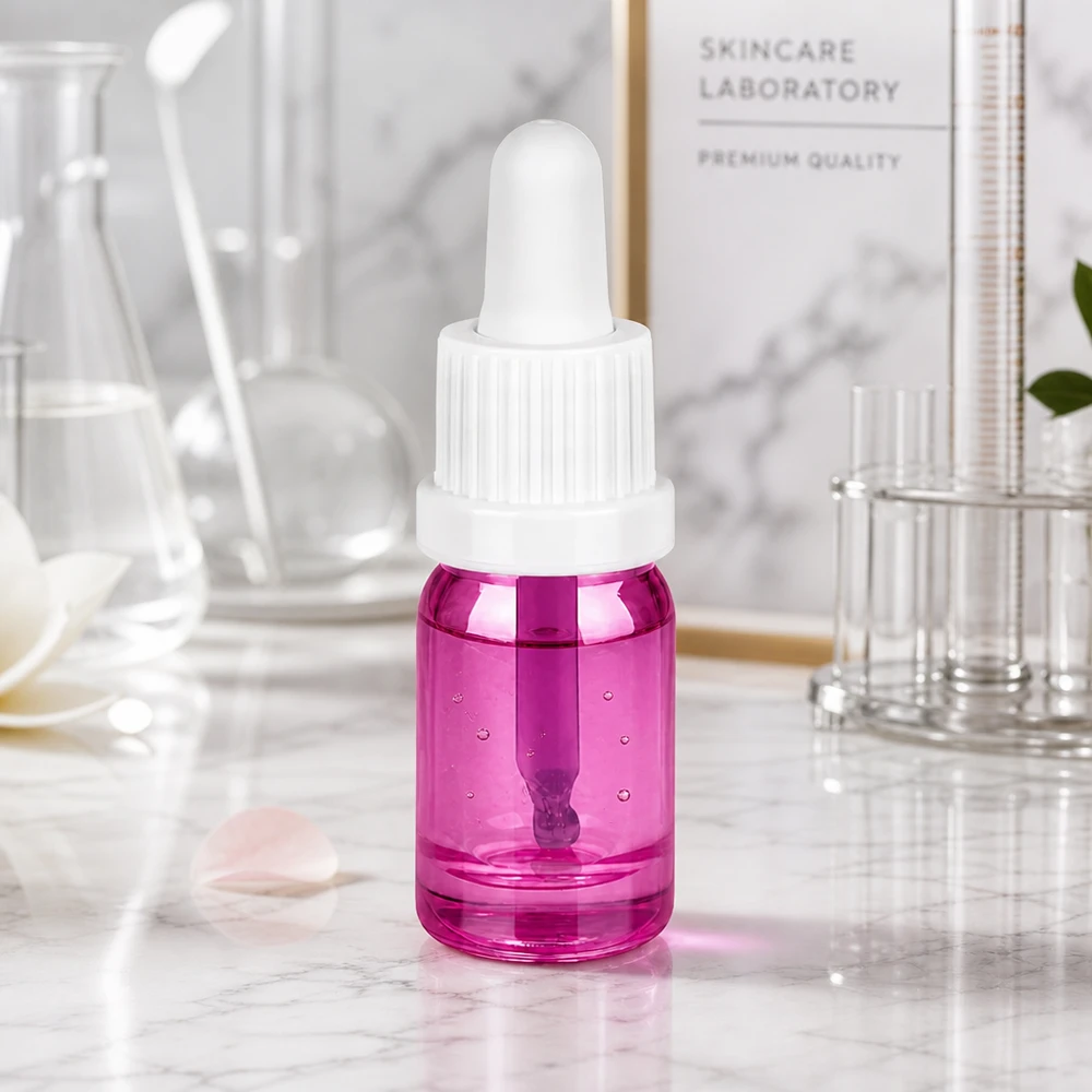 Bottiglia per pipette da 5ml bianco originalità tappo a vite PurpleLine UT18/5 Bottiglia compatta in vetro da 5 ml PurpleLine con pipetta dosatrice ideale per concentrati ed estratti