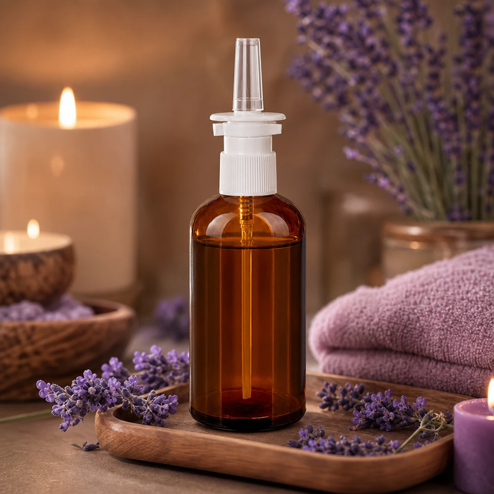 Flacone spray nasale da 100 ml c/tr. STD BrownLine UT18/100 Flacone spray marrone da 100 ml, resistente ai raggi UV, con design ergonomico per un facile utilizzo.