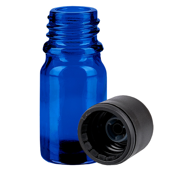 Bottiglia da 5ml 11mm SV nero OV BlueLine UT18/5