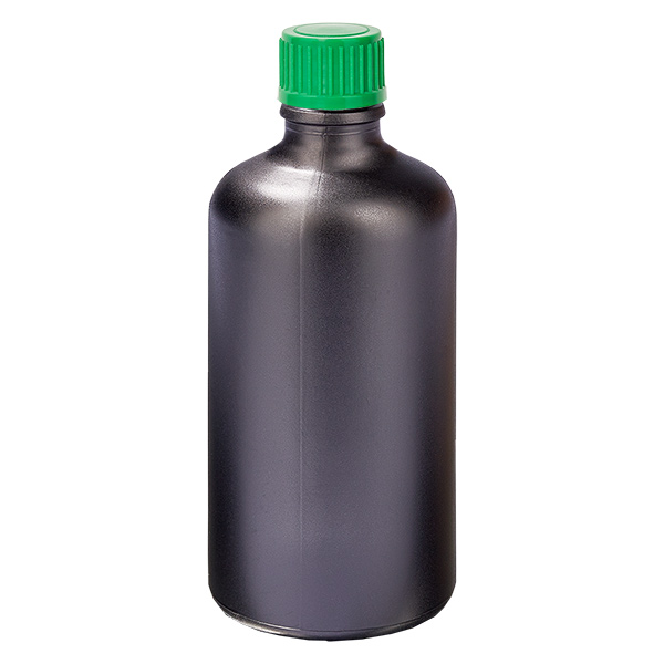 Flacone contagocce da 100 ml 0,8 mm verde STD BlackLine UT18/100 Flacone contagocce da 100 ml 0,8 mm verde STD BlackLine UT18/100