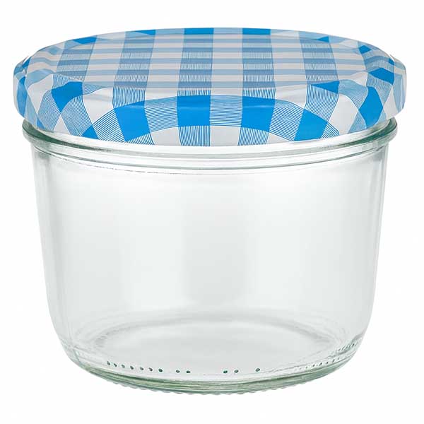 Bicchieri da 230 ml + coperchio BasicSeal blu/bianco UN...