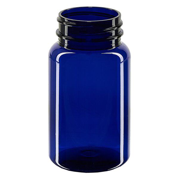 Petpacker 100ml blu cobalto aperto. 38 mm senza coperchio