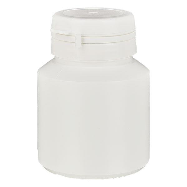 Scatola per capsule 40 ml bianco con Jaycap OV bianco Scatola per capsule 40 ml bianco con Jaycap OV bianco