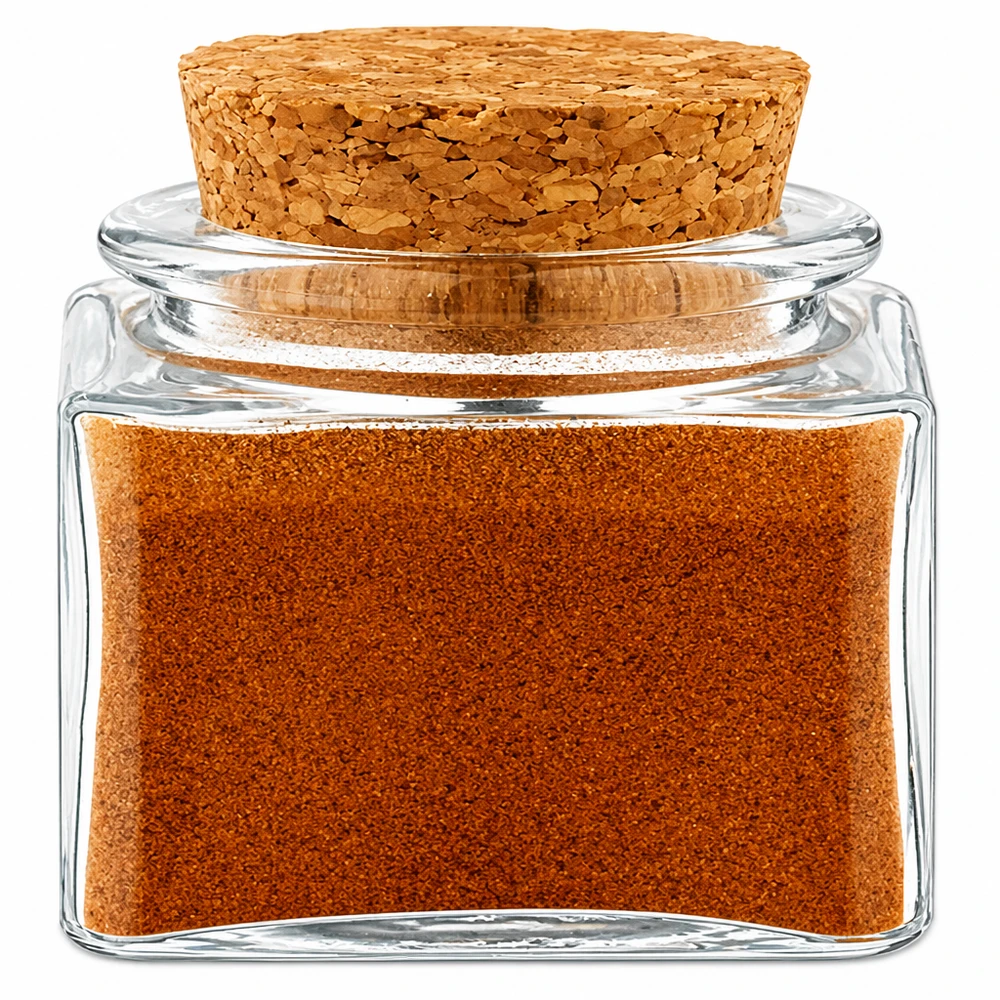 Idea barattolo per spezie: Quadratus 40ml trasparente con tappo in sughero Barattolo per spezie “Quadratus” da 40 ml in vetro trasparente con tappo di sughero, per la cucina e la casa