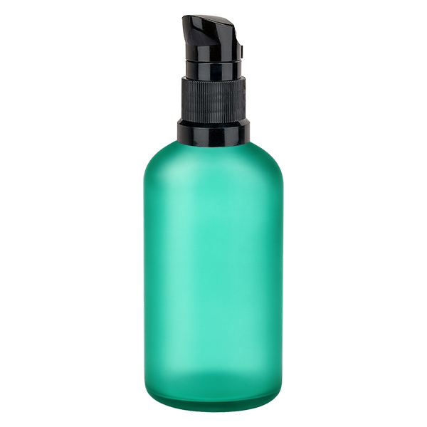 Flacone a pompa da 100 ml nero STD GreenLine UT18/100 Flacone a pompa da 100 ml nero STD GreenLine UT18/100