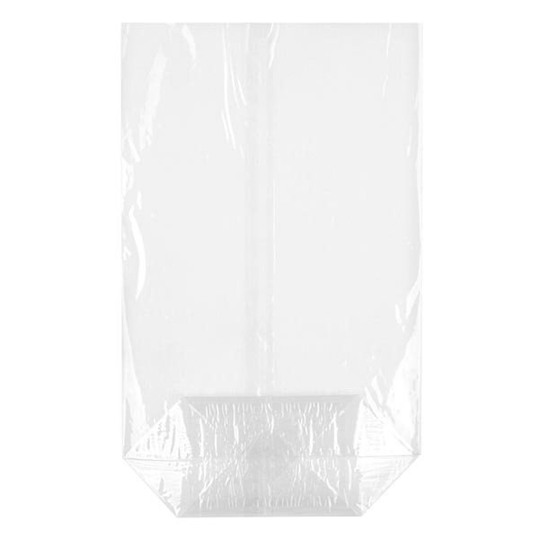 100 buste a fondo incrociato 125x250 mm con cucitura sigillata, 30µm