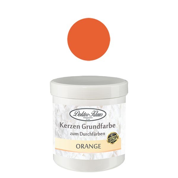 Base per candele Doktor-Klaus colore arancione, 7gr, in latta Base per candele Doktor-Klaus colore arancione, 7gr, in latta