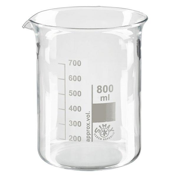 Bicchiere 800ml in vetro borosilicato, forma bassa