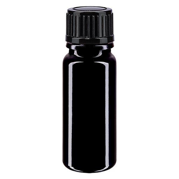 Flacone farmacia viol. 10ml tappo a vite nero St. Flacone farmacia viol. 10ml tappo a vite nero St.