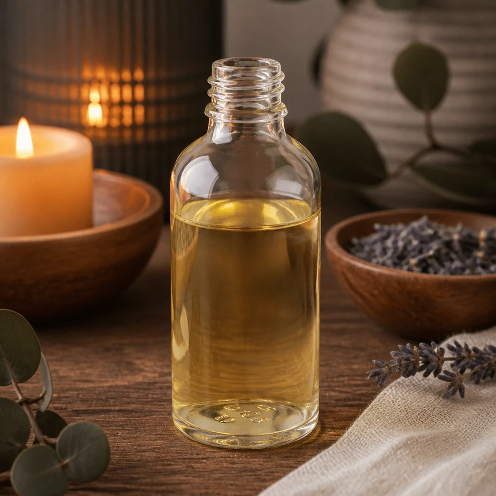 Flacone farmaceutico trasparente da 50 ml ApoGlas Flacone da farmacia in ApoGlas da 50 ml con filettatura DIN18, perfetto per la cosmesi e la naturopatia