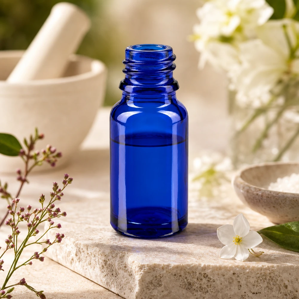 Flacone farmaceutico blu da 10 ml ApoGlas Flacone in vetro premium da 10 ml nel classico blu farmacia per la conservazione sterile dei liquidi