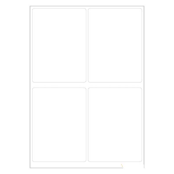 Etichette universali bianche (24 adesivi) 40x55mm