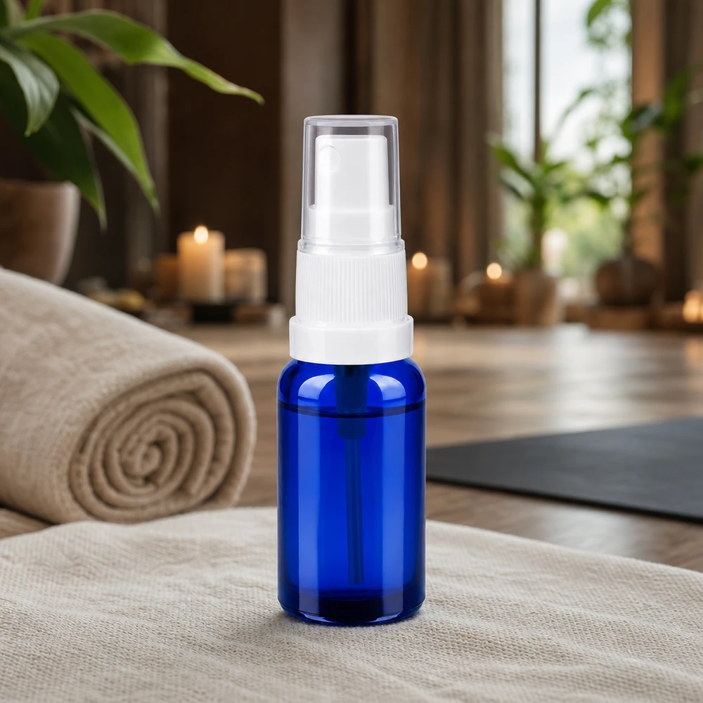 Flacone spray da 20 ml bianco/trasparente STD BlueLine UT18/20 Robusto flacone da 20 ml con nebulizzazione fine per una distribuzione uniforme dei liquidi