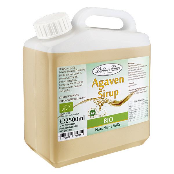 2500ml Sciroppo di agave biologico (sciroppo) Doktor-Klaus 2500ml Sciroppo di agave biologico (sciroppo) Doktor-Klaus