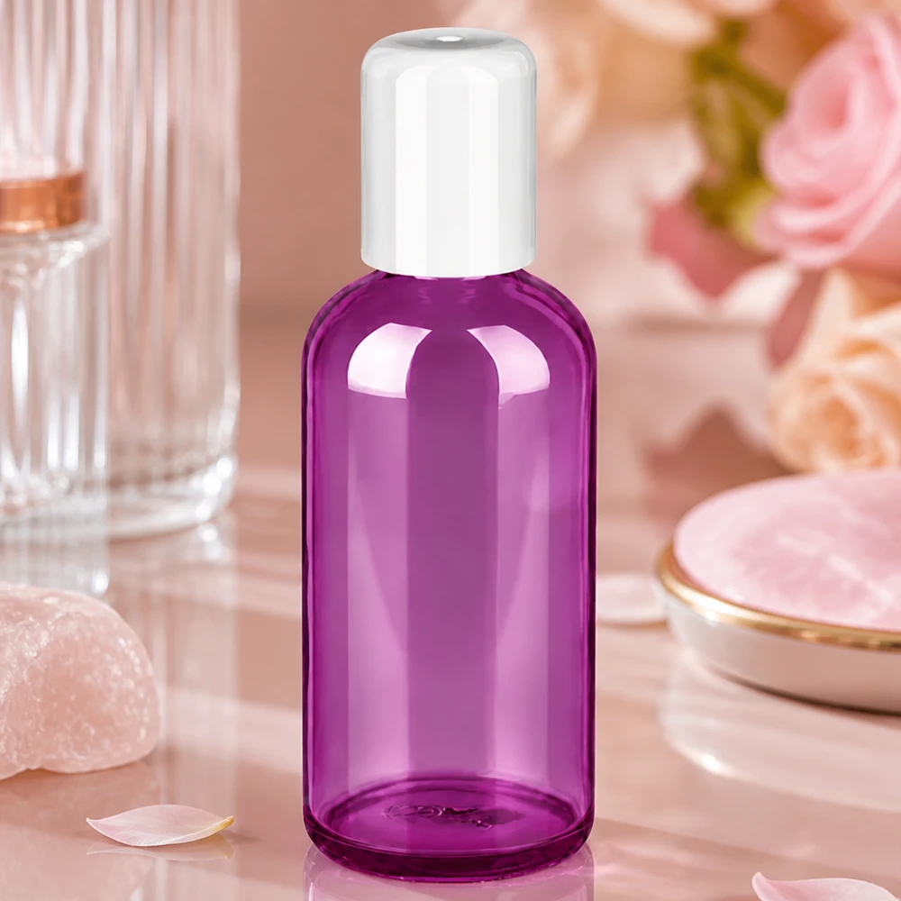 Flacone roll-on da 100 ml bianco standard PurpleLine UT18/100 Flacone roll-on professionale da 100 ml con tappo bianco per aromaterapia e benessere