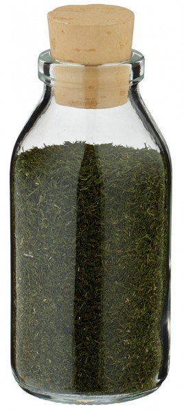 Idea barattolo per spezie: rotondo 100ml trasparente con tappo di sughero 22/26