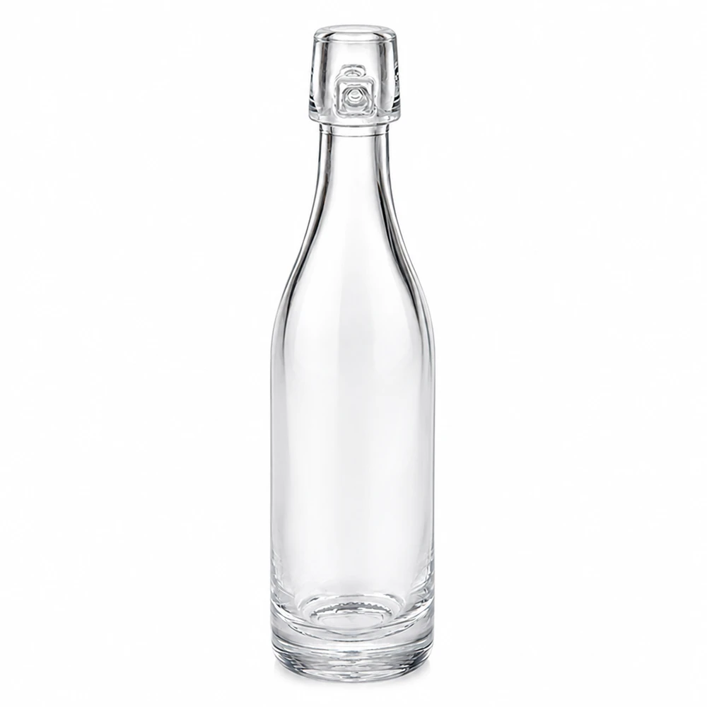 Bottiglia in vetro da 50 ml senza tappo UNiTWIST Elegante 50ml Glasflasche mit Bügelverschluss - transparent und vielseitig für Küche, Bar und Haushalt