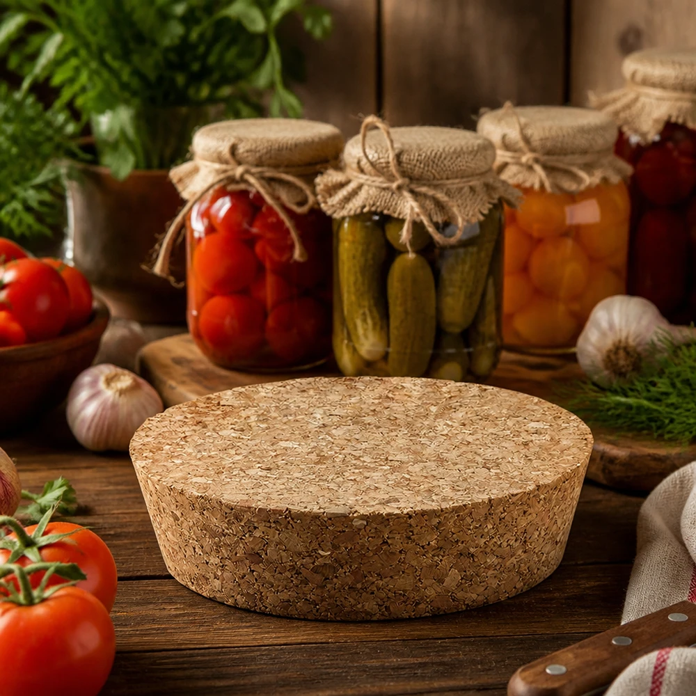 WECK tappo di sughero RR80 tappo di sughero naturale in cucina rustica con barattoli di conservazione verdure pomodori applicazione decorativa